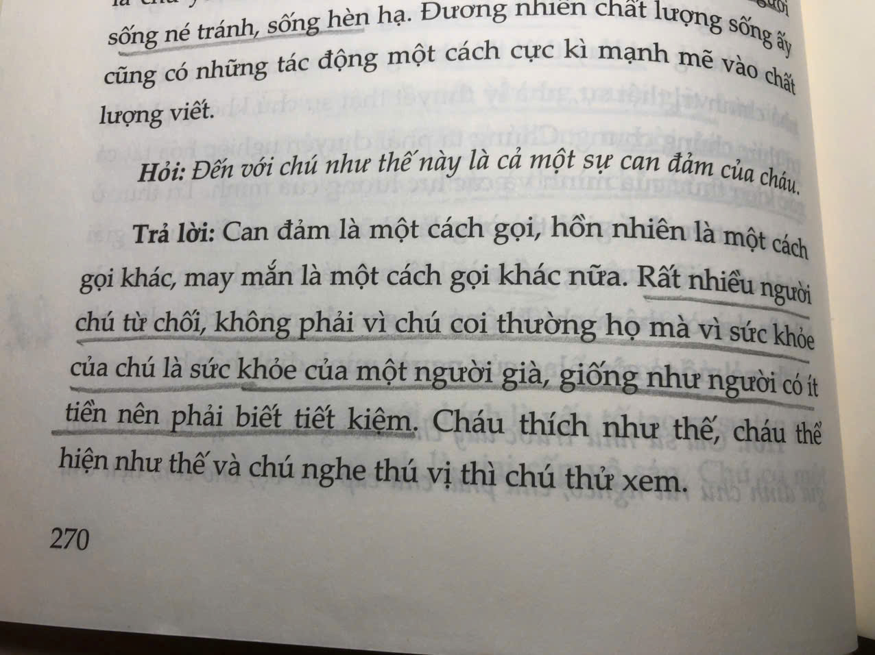 Giáo Tiến - Trạng thái vị thành niên